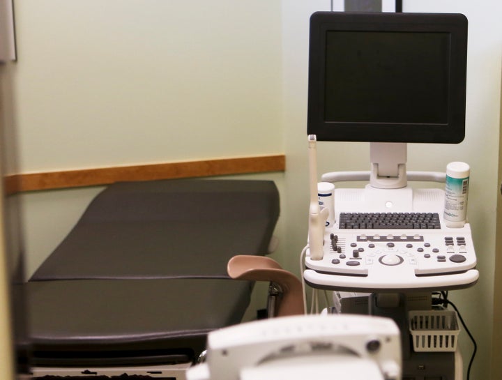 An exam room at the Planned Parenthood South Austin Health Center is shown following the U.S. Supreme Court decision striking