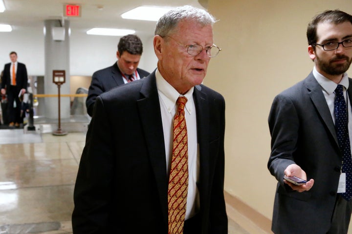 Sen. James Inhofe (R-Okla.), a climate change denier.