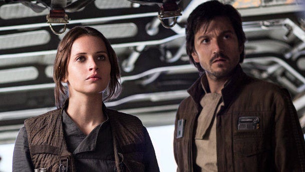 "Rogue One" actor Diego Luna, right, shared a story on social media that highlights the importance of inclusion in big Hollywood films.