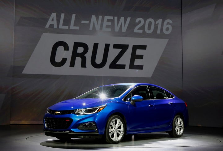 The Chevrolet Cruze sedans sold in the U.S. are built in a plant in Lordstown, Ohio.