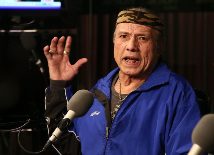 Charges have been dropped against former professional wrestler Jimmy "Superfly" Snuka, seen here in 2013, after a judge ruled that he's not competent to stand trial.
