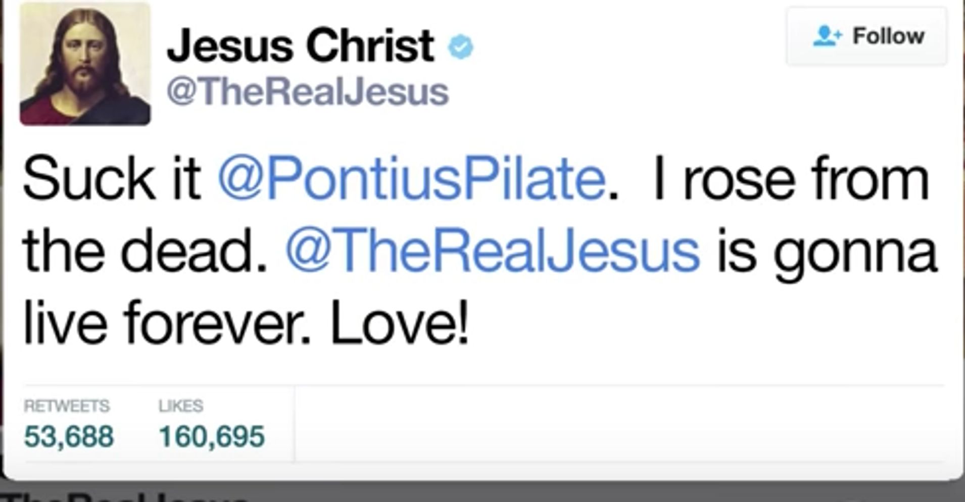 What Jesus Might Say If He Tweeted Like Donald Trump