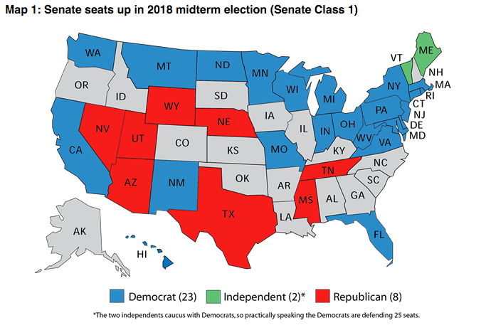 Democrats Look At The 2018 Map And Get Ready To Fight For The ...