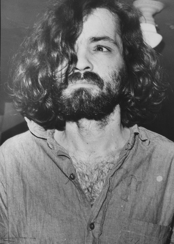 Charles Manson on his way to court in 1970.