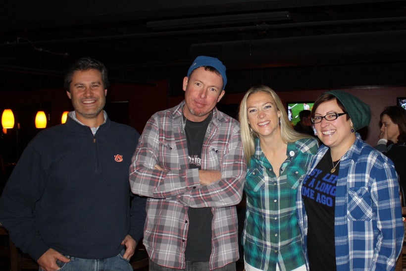 (Left to right) My husband - Matt, David Prather, me and Sara Harris