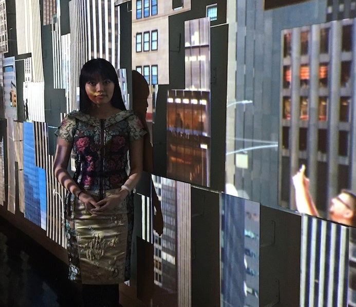 Yuge Zhou’s most recent video installation “Midtown Flutter” is showing at Elmhurst Art Museum, IL until February 12, 2017.