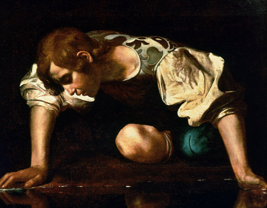 Narcissus by Caravaggio