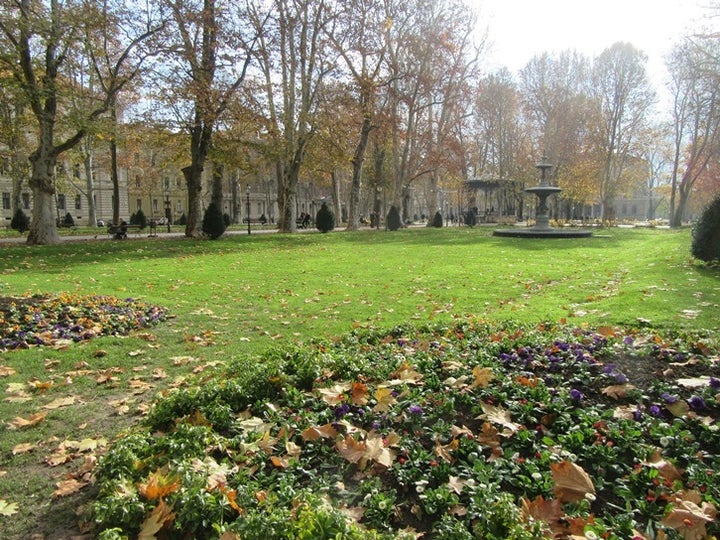 <p>Zrinjevac Park in Zagreb</p>