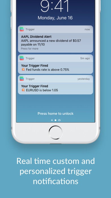 Trigger app notifications on an iPhone.