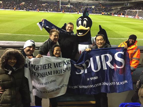 “Everywhere we go...” - Atlanta, Columbus and LA Spurs pitchside at White Hart Lane