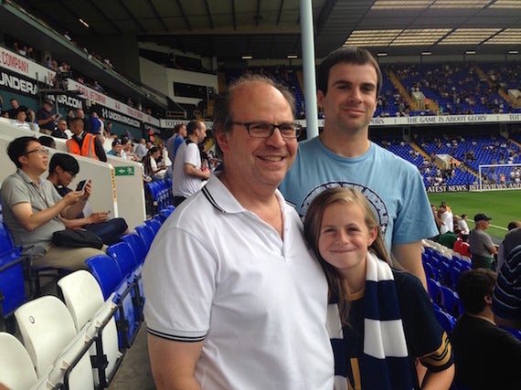 Tottenham on my Mind blogger, Alan Fisher (left) at the Lane