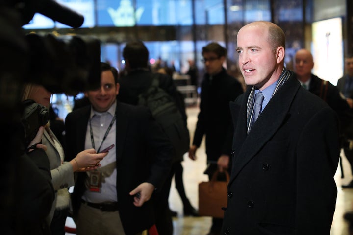 WHCA president Jeff Mason spoke to the press after Thursday's meeting.
