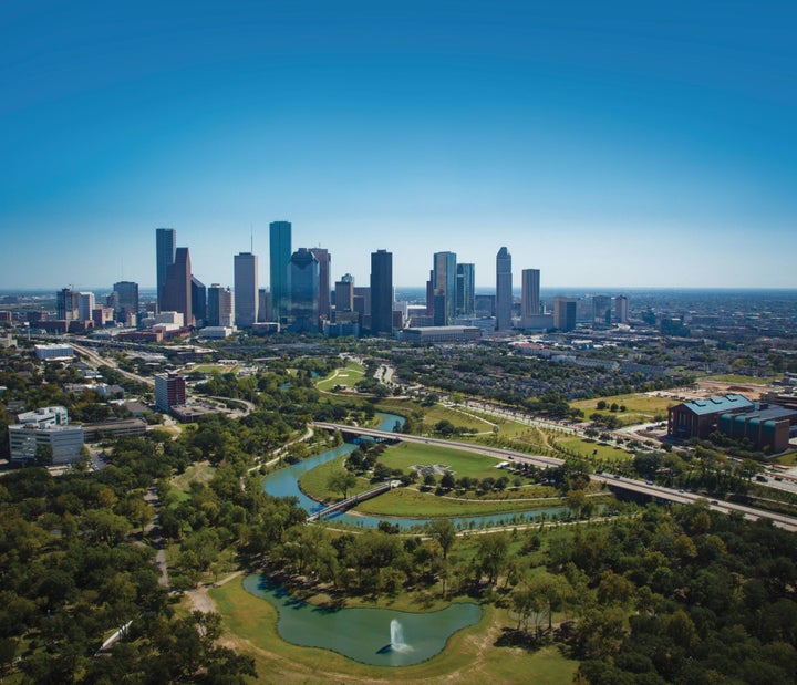 Houston skyline.