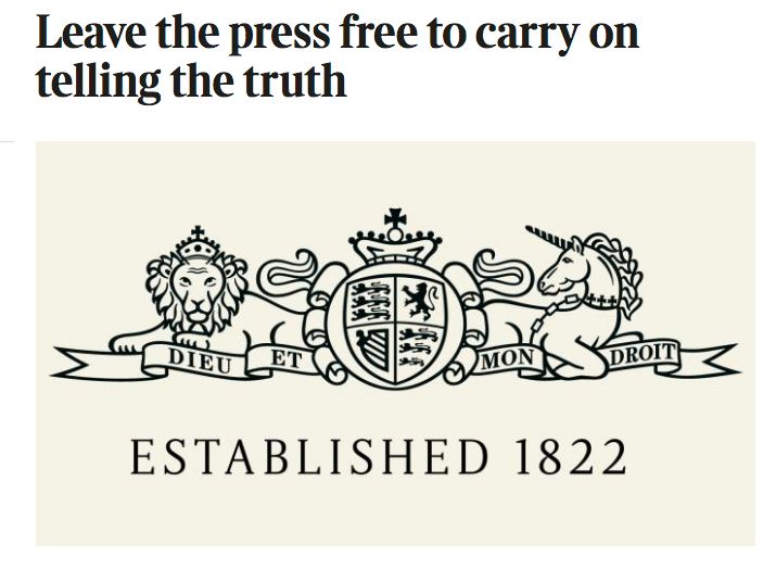 The Sunday Times said enacting Section 40 would stop a free press telling the truth