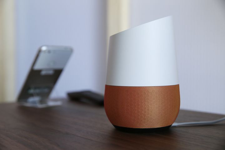 Google Home is a speaker that contains Google's own AI called Assistant.