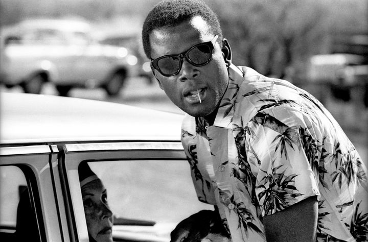 Poitier on the set of "Lilies of the Field."