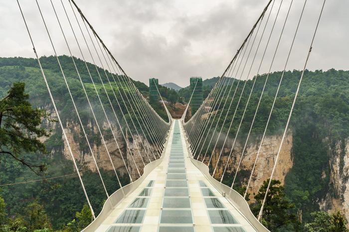  Zhangjiajie Grand Canyon Glass Bridge, China 