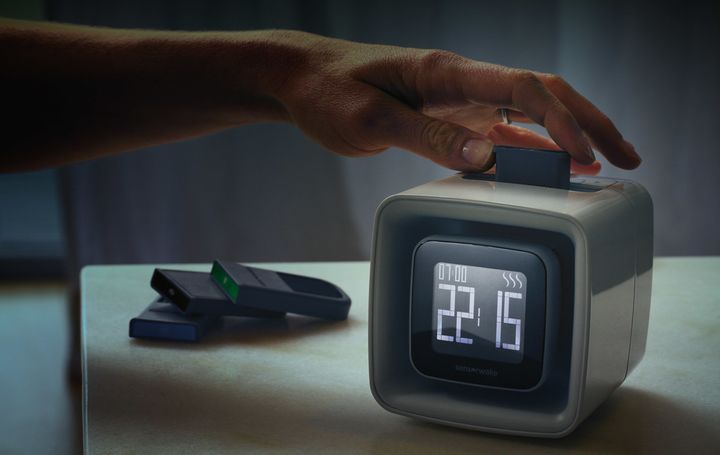The SensorWake alarm clock wakes you with the scent of your choice ― butter croissants, espresso or seaside (“a mix of sea spray, tiare flower and monoi”).