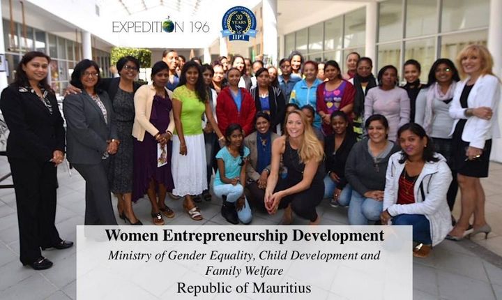 Meeting with women in Mauritius