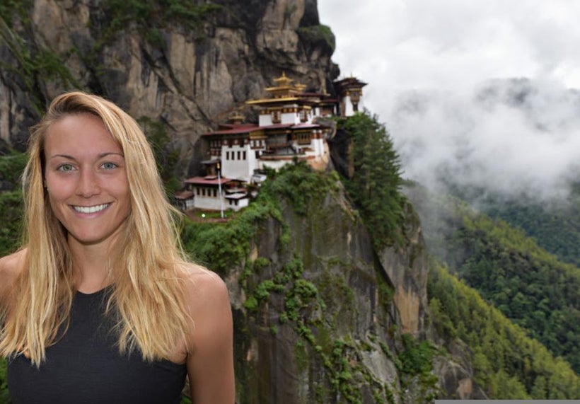 Cassie in Bhutan.