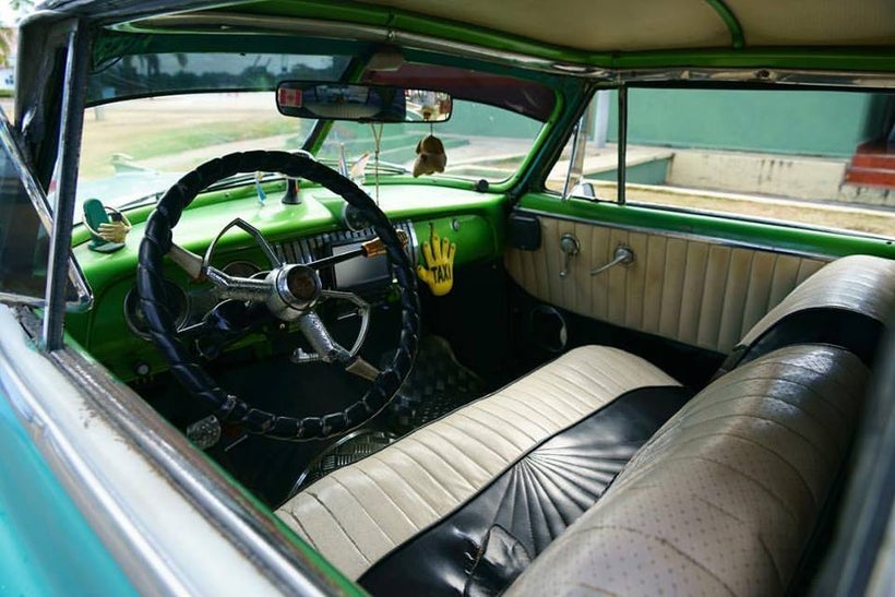 “As if time stopped in the 1950's Cuba is filled with thousands of these surreal 50's gems from America. These chariots which