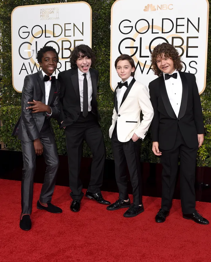 Fame10 - How adorable did 13-year old Stranger Things actress Millie Bobby  Brown look on last night's Golden Globes red carpet?!