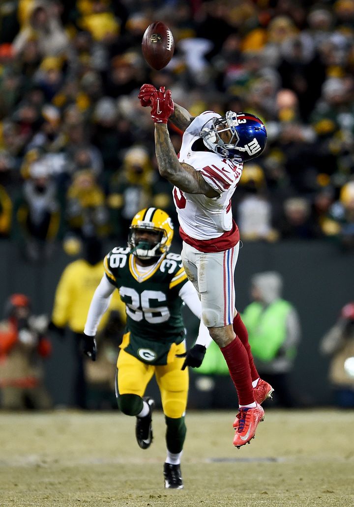 Beckham's 28 yards against the Packers was the second-lowest of his career.