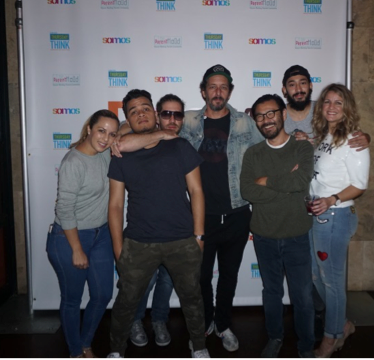 (L to R) Alexandra Pender, Senior Manager Creative; Roberto Ramirez, Sr. Designer; Jose de las Casas, Producer/Editor; Sean Saylor, VP Creative International; Edson Fukuda, Sr Creative Director MTV; Steven Alvarez, Junior Editor; Melissa de Almagro, Executive Assistant 