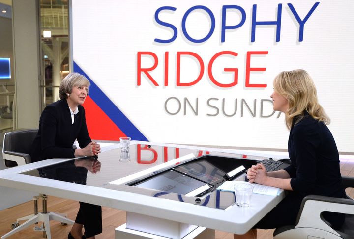 Theresa May on Sky News on Sunday