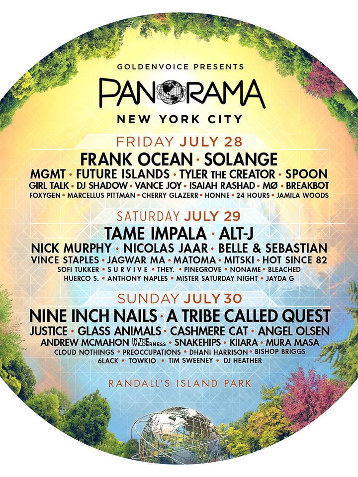 Panorama's full 2017 lineup.