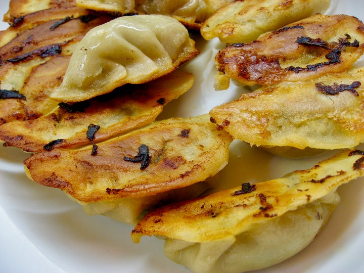 <p>Potstickers: crunchy</p>