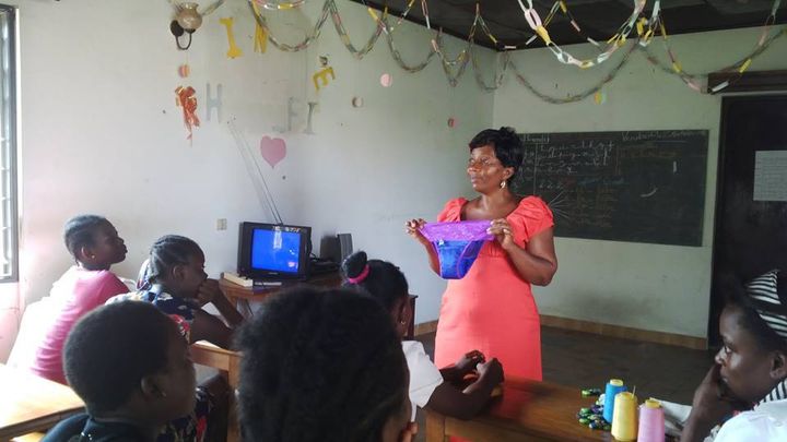 A recent workshop for the Menstrual Hygiene Project