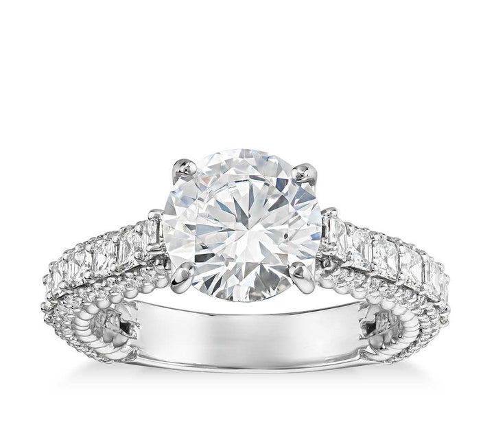 <p>Bella Vaughan Grandeur Roped Diamond Engagement Ring, $4,650 (setting only).</p>