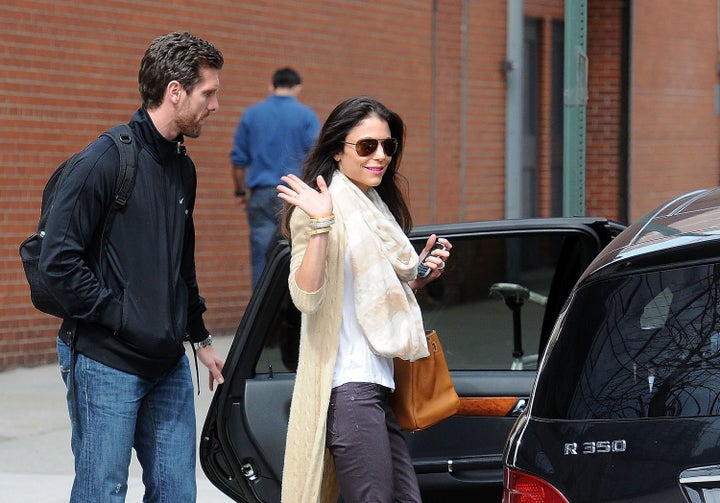 Bethenny Frankel (R) and Jason Hoppy are seen on March 12, 2012, in New York City.