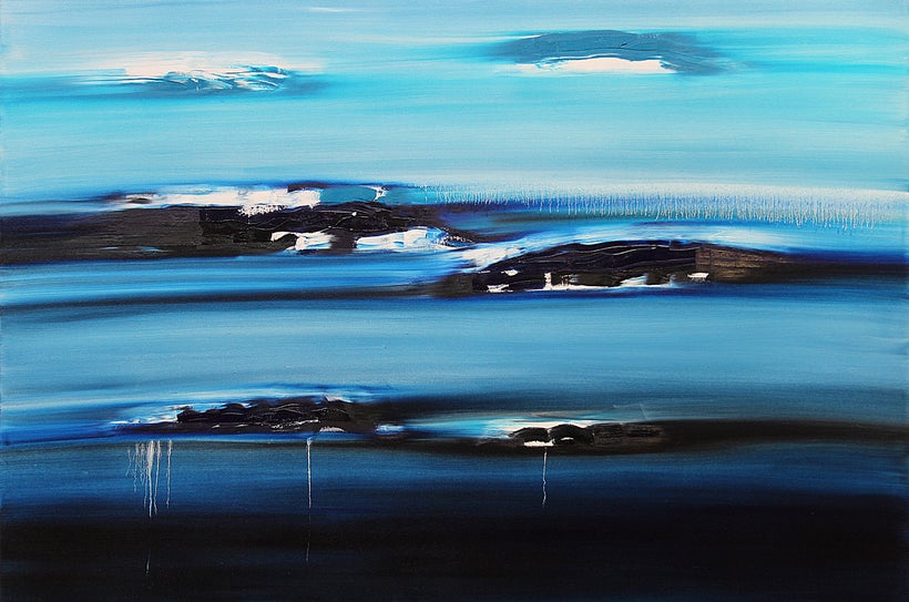Jill Joy: Gathering Storm, 2015, oil on canvas, 48 x 72 in.