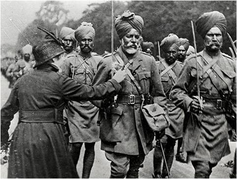 In the last two world wars, all 83,005 Sikh soldiers killed and 109,045 wounded served in full bana. They wore their articles of faith, including the dastaars (turbans) and beards into battle. 