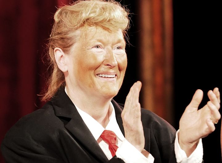 Donald Trump probably wasn't keen on this Meryl Streep portrayal at Delacorte Theater in New York on June 6, 2016.