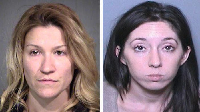 Officials say Angela Maria Diaz, left, tried to frame Michelle Suzanne Hadley in a bizarre scheme to land her husband's onetime girlfriend in prison.