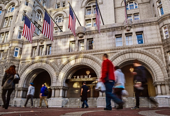 The Trump hotel in Washington.