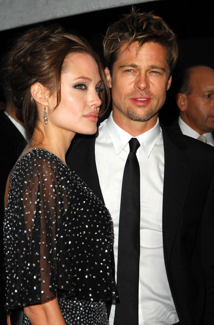 Brad and Angelina in the early days of their relationship