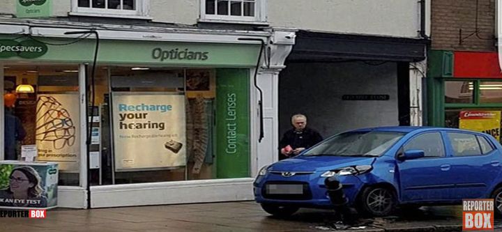 A pensioner crashed into a bollard outside Specsavers in Essex
