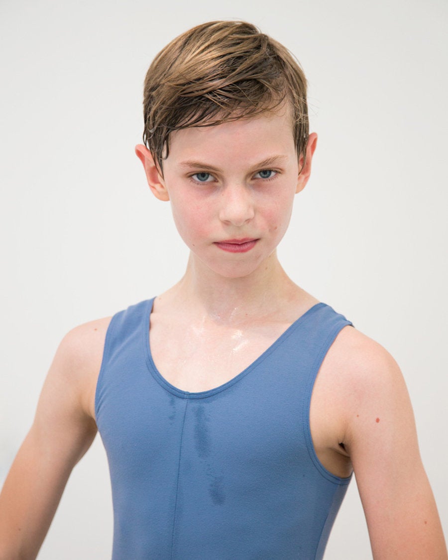 Amy Elkins, "Danseur, Lucas, Age 12, 6th Year in Royal Danish Ballet School, Copenhagen," 2012, archival inkjet print, 30 x 40 inches. Courtesy of the artist and Yancey Richardson Gallery, New York.