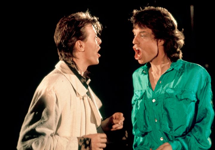 David Bowie teamed up with Mick Jagger for Live Aid in 1985, but they were long time party pals