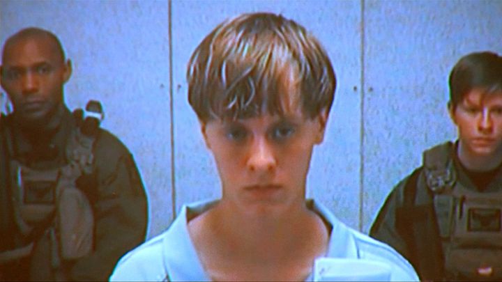 Dylann Storm Roof appears by closed-circuit television at his bond hearing in Charleston, South Carolina June 19, 2015 in a still image from video.