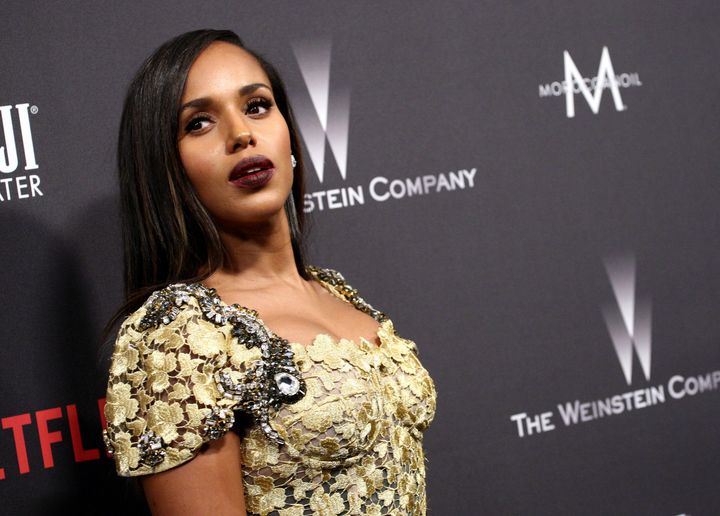 Kerry Washington, who was nominated for a Golden Globe for her role as Anita Hill in HBO's "Confirmation," owes her two kids for her "finest role."