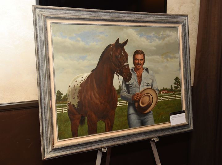 Reynolds' oil-on-canvas self-portrait up for auction in Las Vegas in 2014.