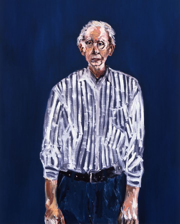 Portrait of Simon Hafftka, father of the artist and a holocaust survivor, 1993,oil on canvas, 46” x 37”