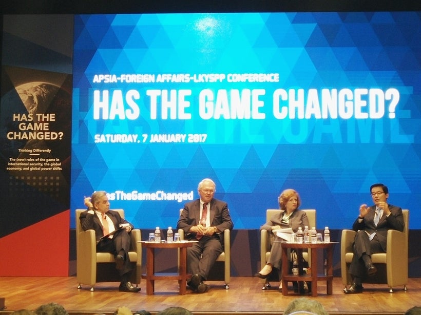 Second panel entitled “Asia and the World: Managing the Rise of Asia” chaired by <strong>Kishore Mahbubani</strong>, Dean and