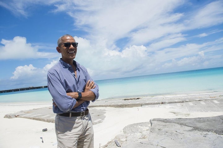 President Obama visits Papahanaumokuakea, Hawaii- the largest ecologically protected area in the world. 