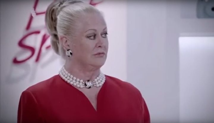Kim Woodburn as we are used to seeing her